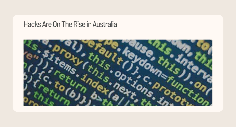Hacks Are On The Rise in Australia - Banner