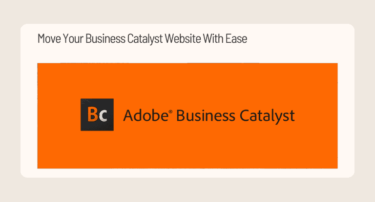 Move Your Business Catalyst Website With Ease - Banner