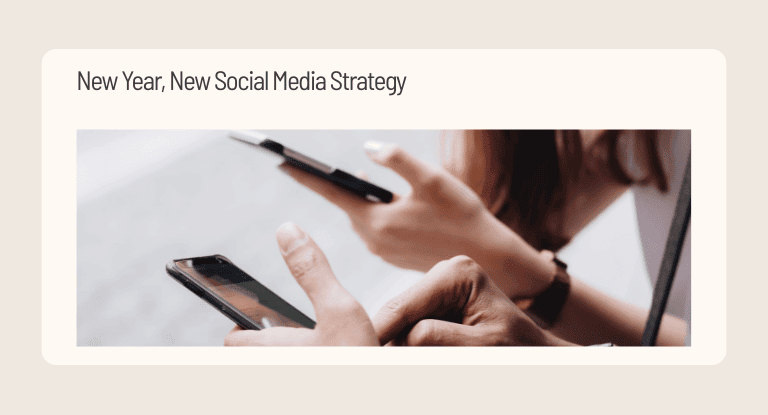 New Year, New Social Media Strategy - Banner