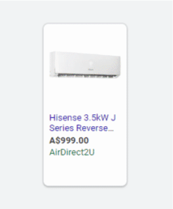 Shopping campaign example 1